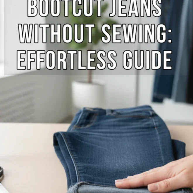 How to Hem Bootcut Jeans Without Sewing: Effortless Guide