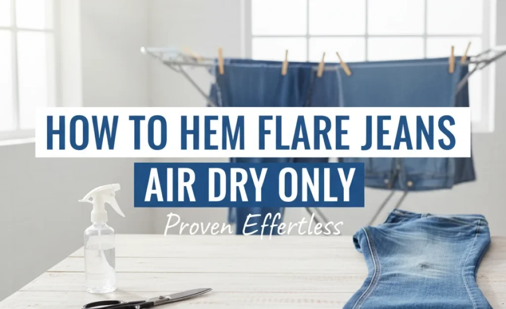 How To Hem Flare Jeans Air Dry Only: Proven Effortless