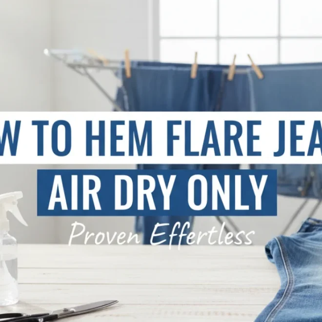 How To Hem Flare Jeans Air Dry Only: Proven Effortless