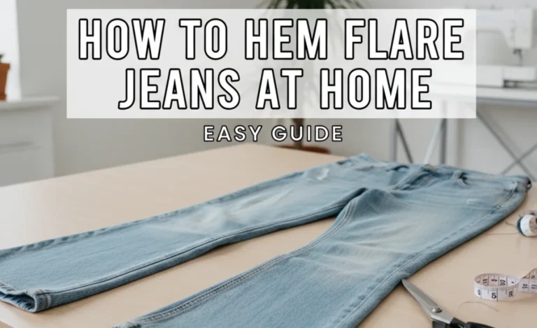 How To Hem Flare Jeans At Home: Easy Guide