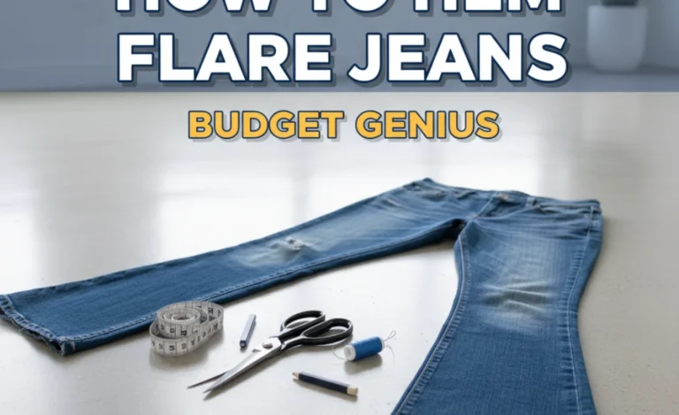 How To Hem Flare Jeans: Budget Genius