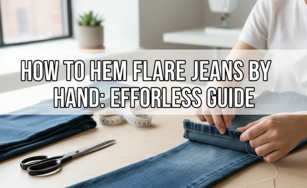 How to Hem Flare Jeans By Hand: Effortless Guide