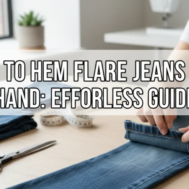 How to Hem Flare Jeans By Hand: Effortless Guide