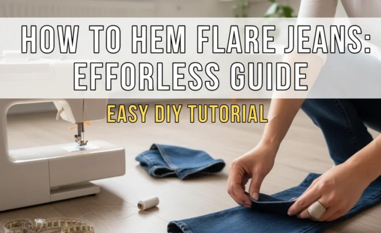How to Hem Flare Jeans: Effortless Guide