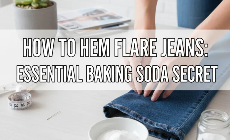How to Hem Flare Jeans: Essential Baking Soda Secret