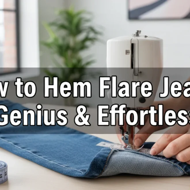 How to Hem Flare Jeans: Genius & Effortless