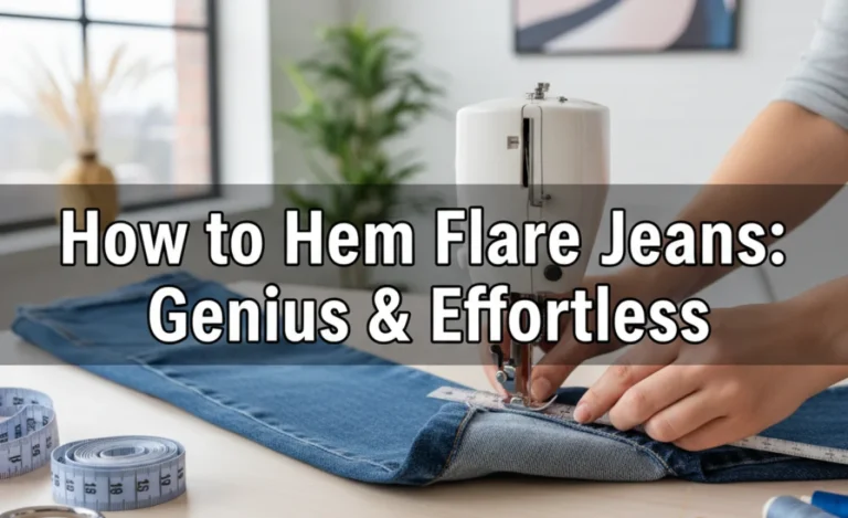 How to Hem Flare Jeans: Genius & Effortless