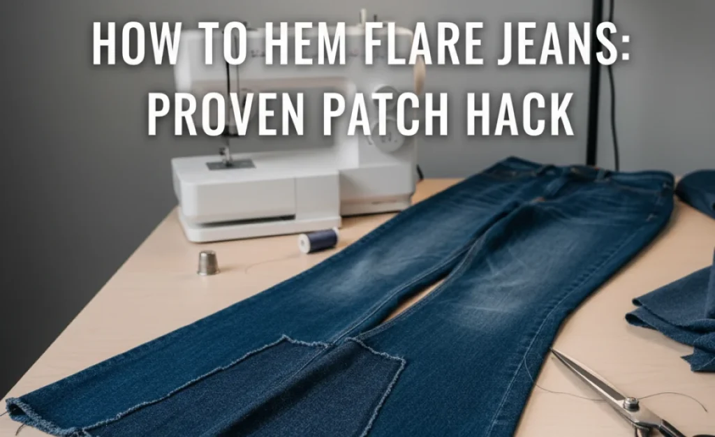 How to Hem Flare Jeans: Proven Patch Hack