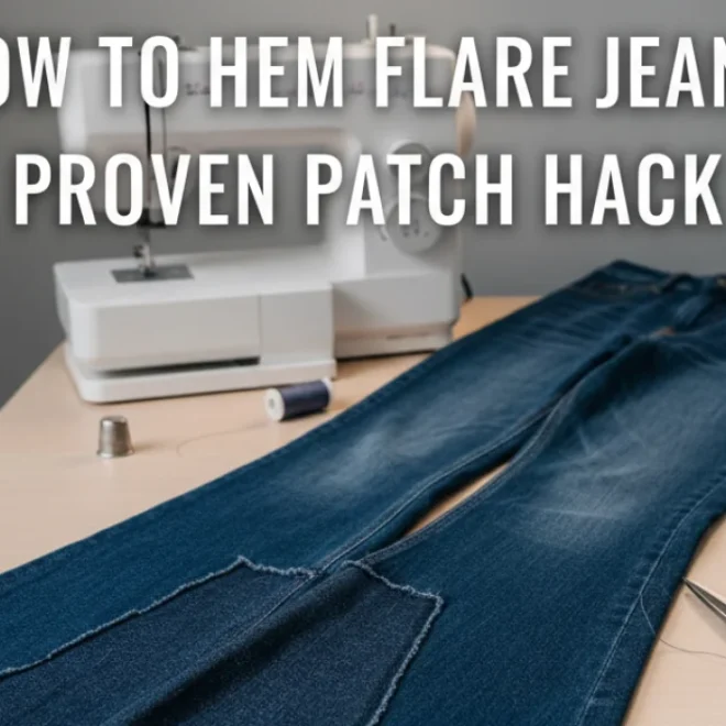 How to Hem Flare Jeans: Proven Patch Hack