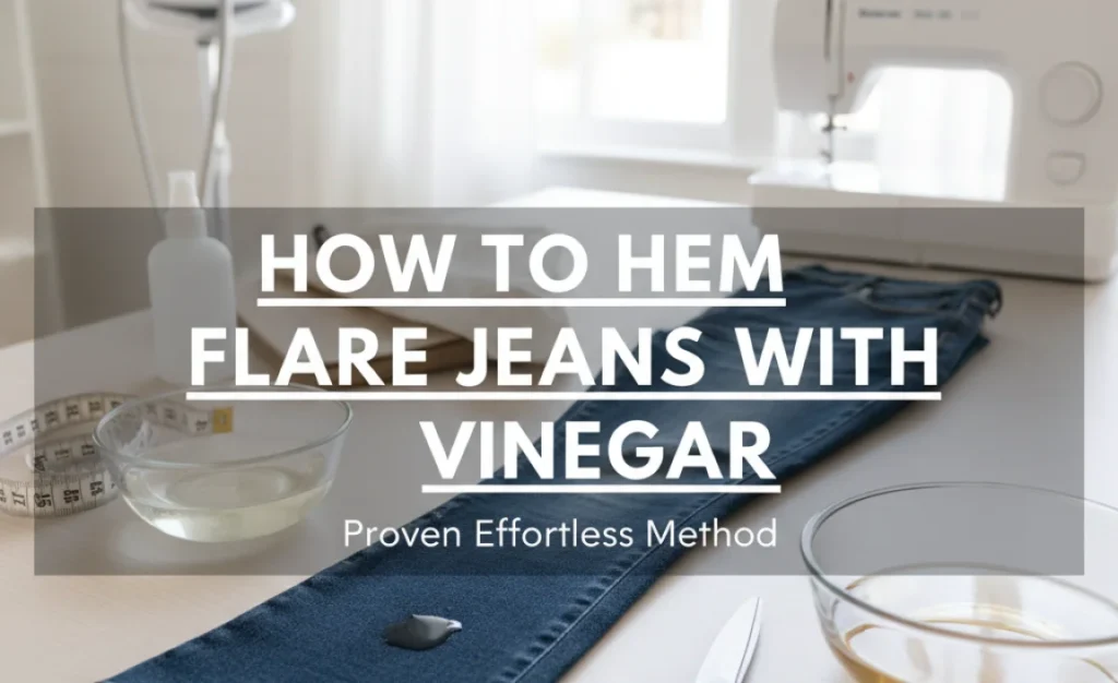 How to Hem Flare Jeans With Vinegar: Proven Effortless Method