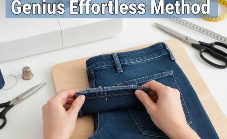 How To Hem Slim Jeans: Genius Effortless Method