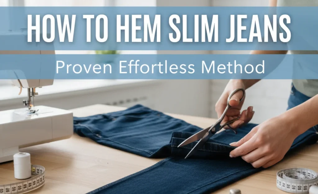 How to Hem Slim Jeans: Proven Effortless Method