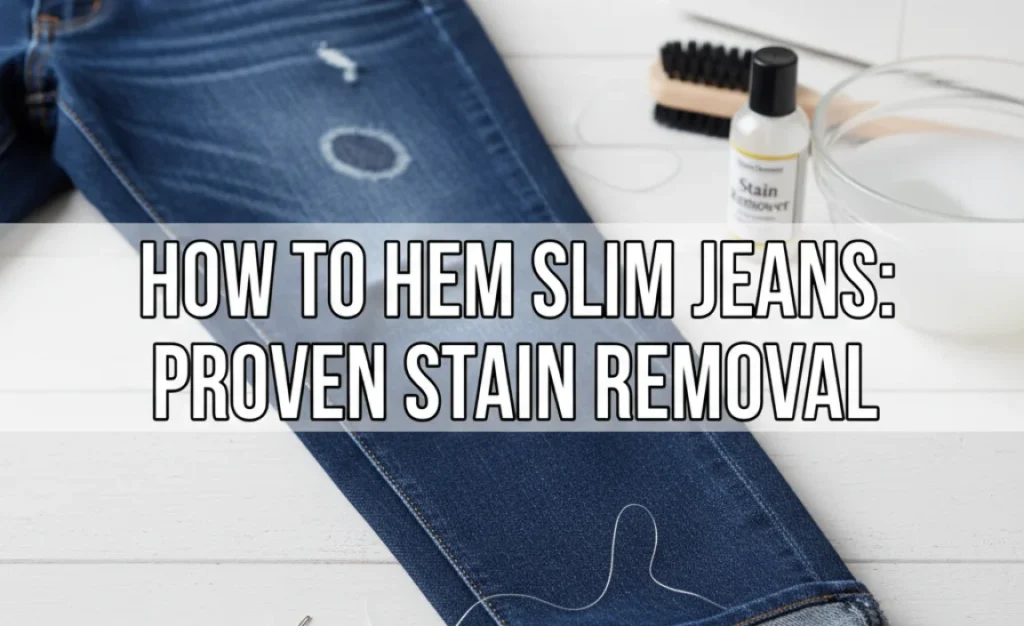 How to Hem Slim Jeans: Proven Stain Removal