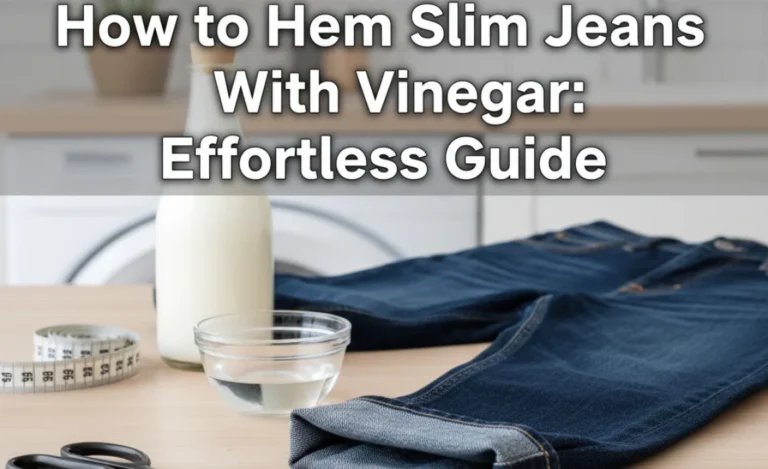 How to Hem Slim Jeans With Vinegar: Effortless Guide