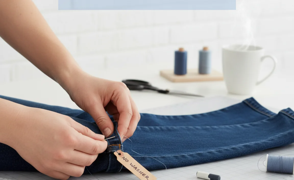 How to Hem Slim Jeans Without a Washing Machine