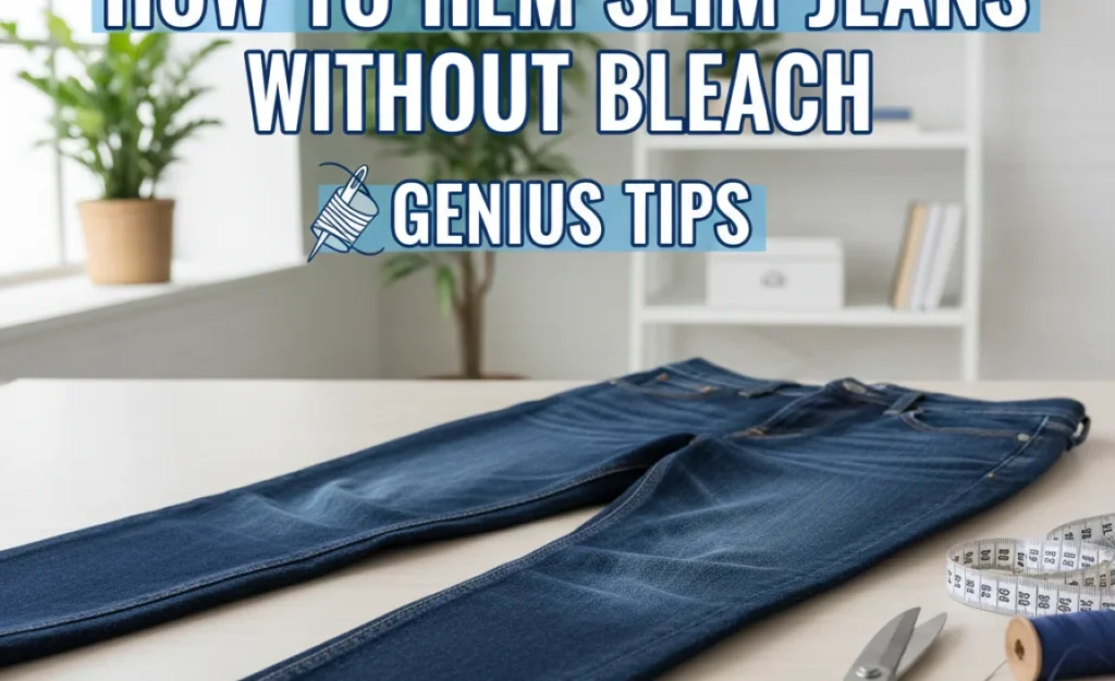 How To Hem Slim Jeans Without Bleach: Genius Tips