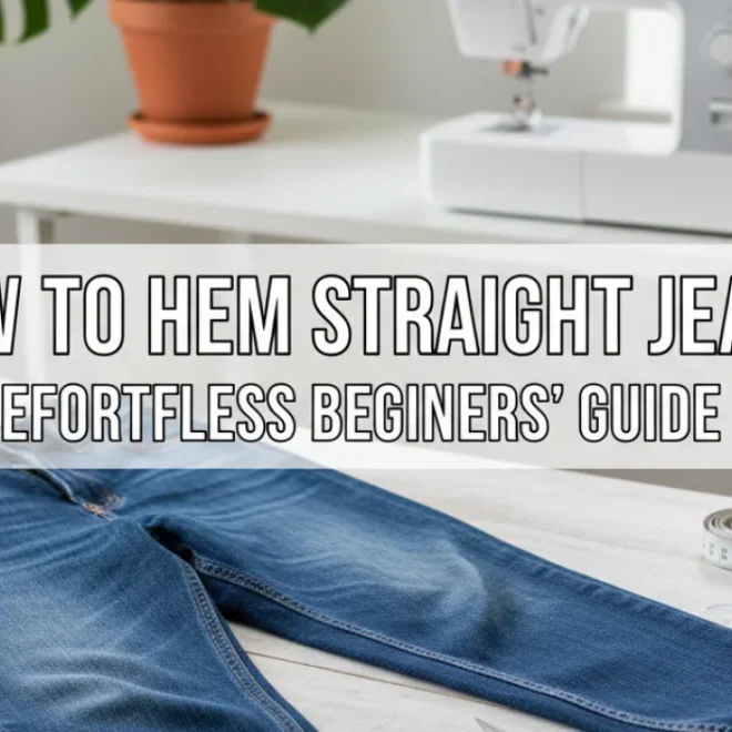 How to Hem Straight Jeans: Effortless Beginners&rsquo; Guide