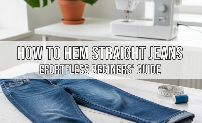 How to Hem Straight Jeans: Effortless Beginners’ Guide