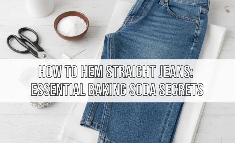 How to Hem Straight Jeans: Essential Baking Soda Secrets