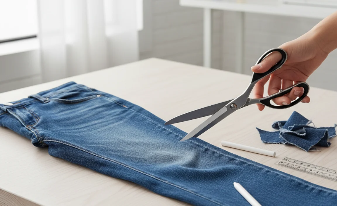 How to Hem Straight Jeans: Genius DIY