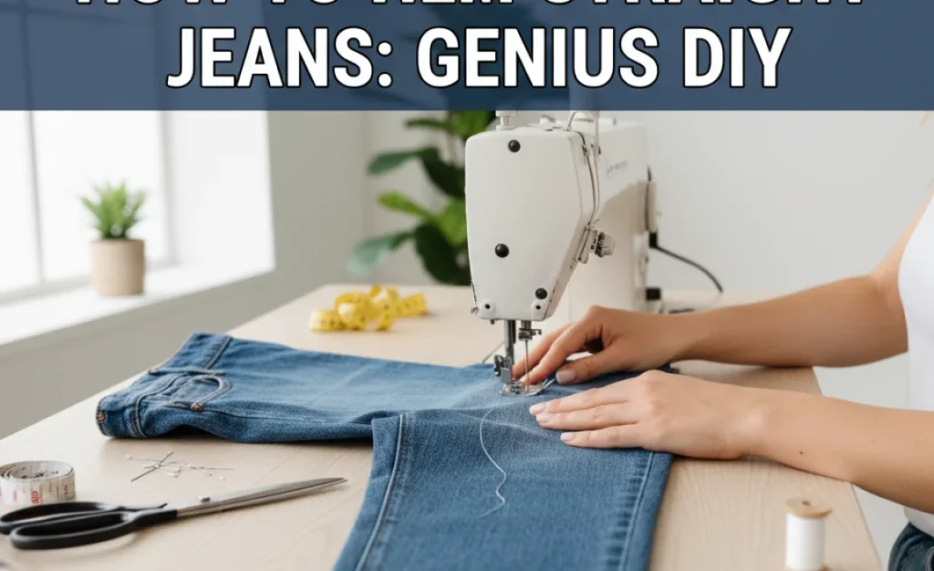 How to Hem Straight Jeans: Genius DIY