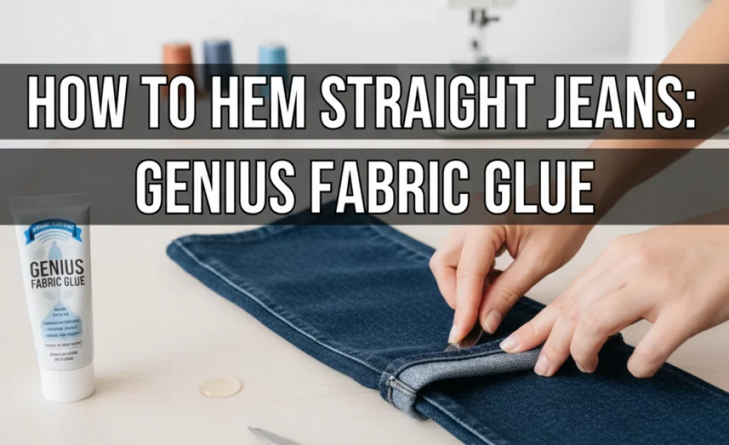 How To Hem Straight Jeans: Genius Fabric Glue