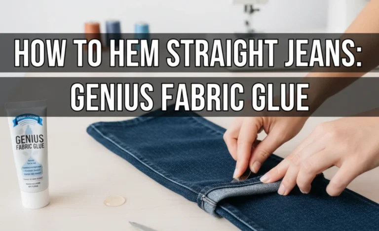 How To Hem Straight Jeans: Genius Fabric Glue