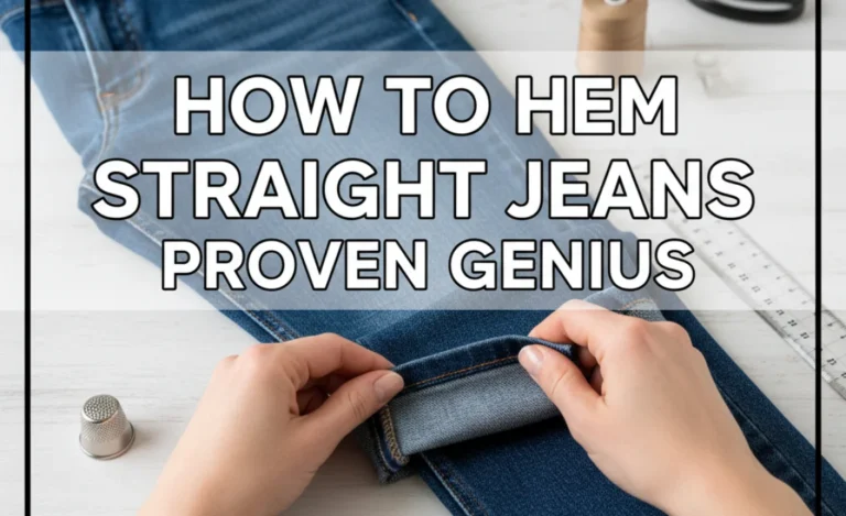 How to Hem Straight Jeans: Proven Genius