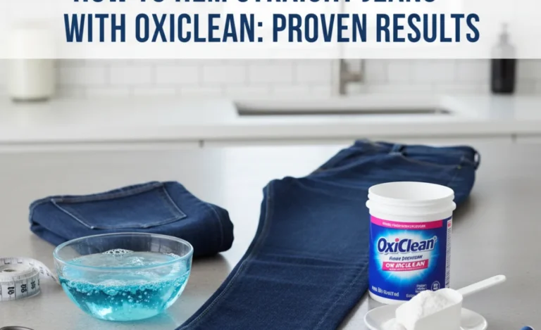 How To Hem Straight Jeans With Oxyclean: Proven Results
