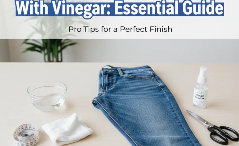 How to Hem Straight Jeans With Vinegar: Essential Guide