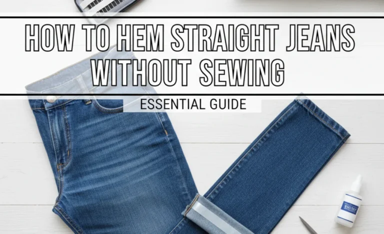 How To Hem Straight Jeans Without Sewing: Essential Guide
