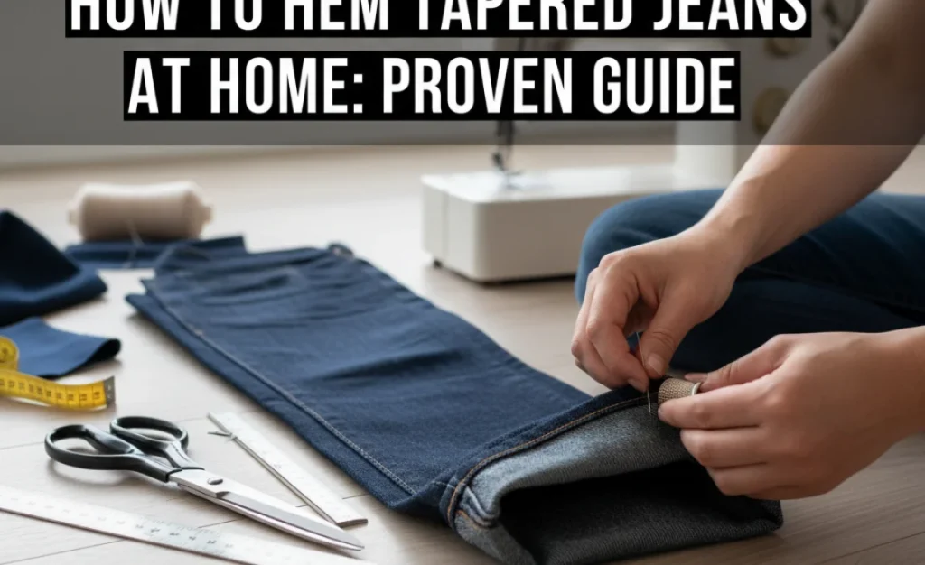 How To Hem Tapered Jeans At Home: Proven Guide