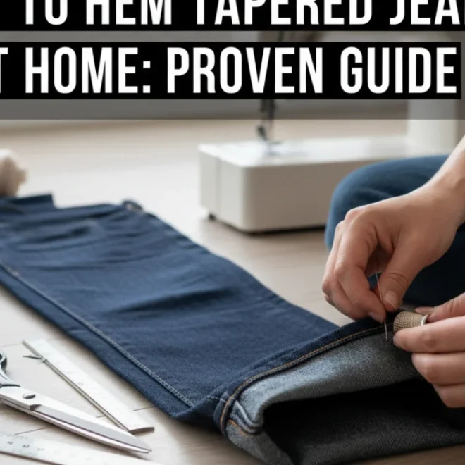 How To Hem Tapered Jeans At Home: Proven Guide
