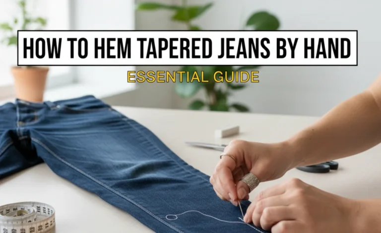 How to Hem Tapered Jeans By Hand: Essential Guide