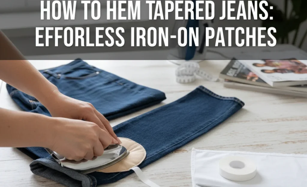 How To Hem Tapered Jeans: Effortless Iron-On Patches
