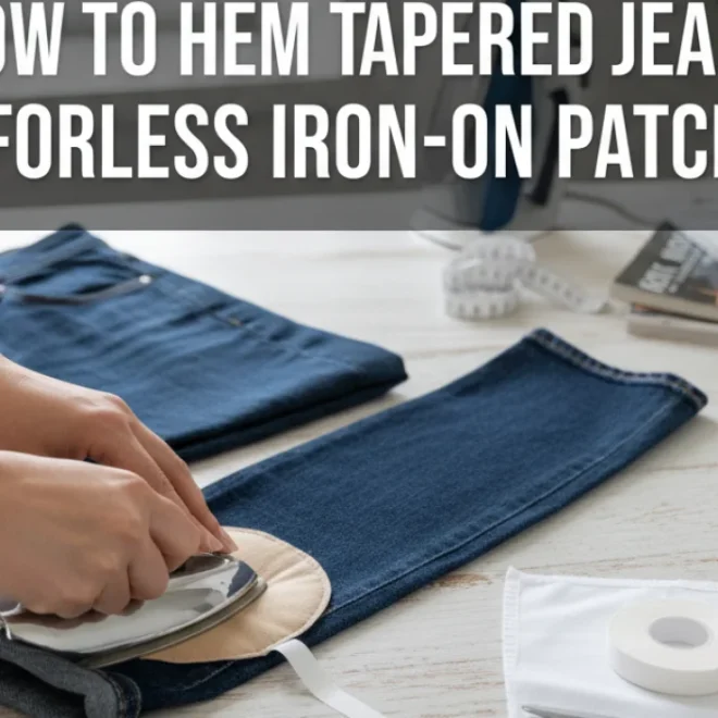 How To Hem Tapered Jeans: Effortless Iron-On Patches