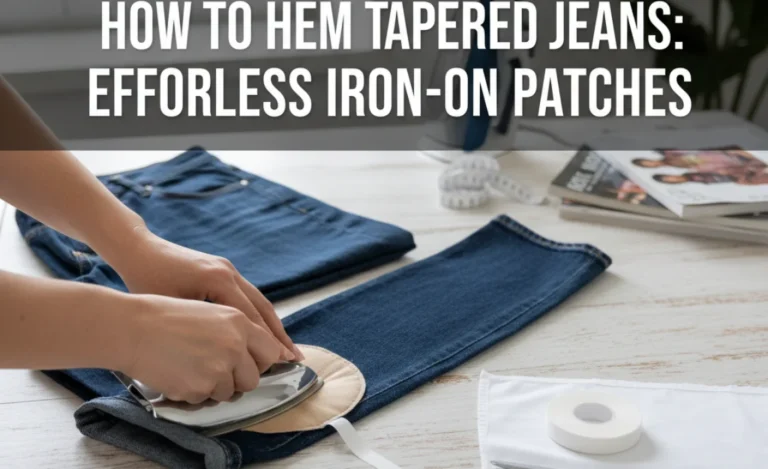 How To Hem Tapered Jeans: Effortless Iron-On Patches