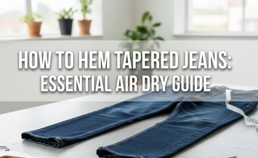 How To Hem Tapered Jeans: Essential Air Dry Guide