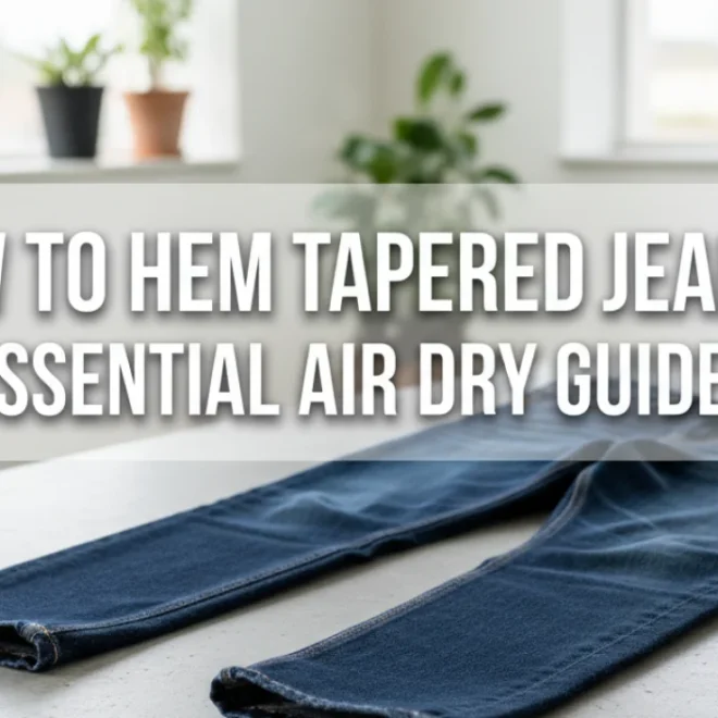 How To Hem Tapered Jeans: Essential Air Dry Guide