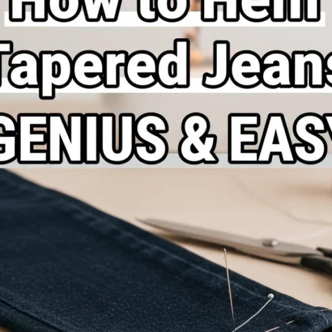 How to Hem Tapered Jeans: Genius & Easy