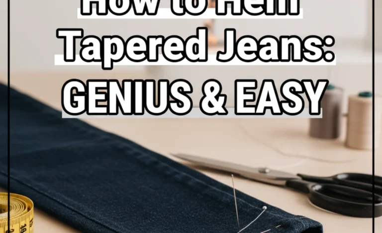 How to Hem Tapered Jeans: Genius & Easy