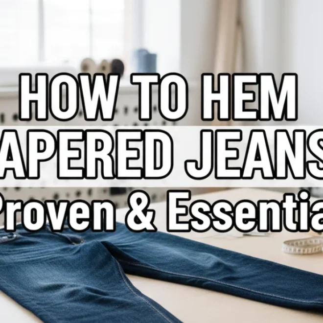 How To Hem Tapered Jeans: Proven & Essential