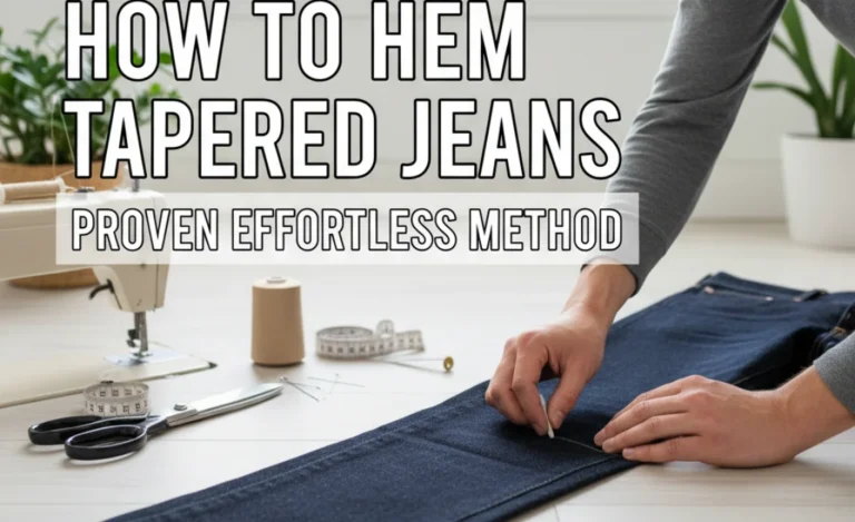 How to Hem Tapered Jeans: Proven Effortless Method