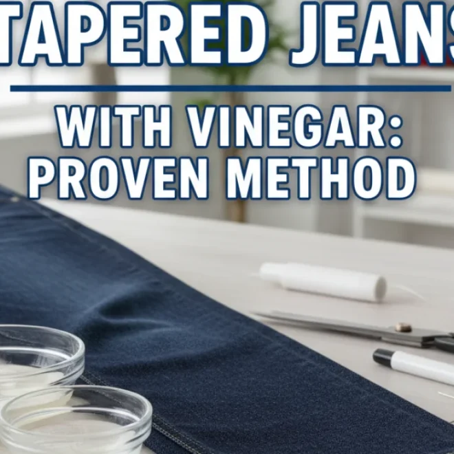 How to Hem Tapered Jeans with Vinegar: Proven Method