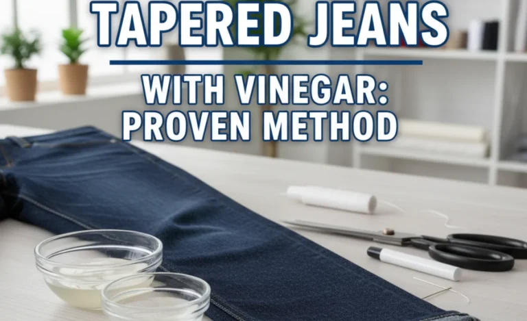 How to Hem Tapered Jeans with Vinegar: Proven Method