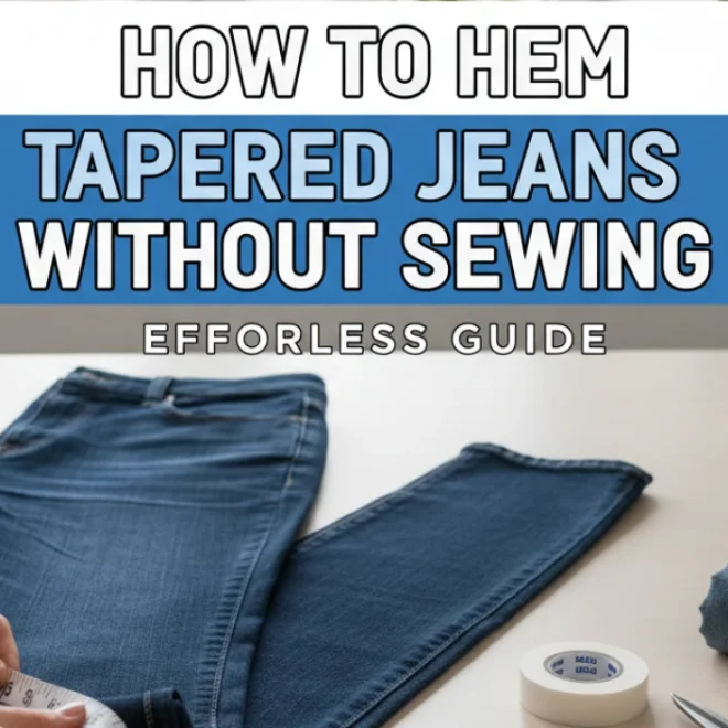 How to Hem Tapered Jeans Without Sewing: Effortless Guide