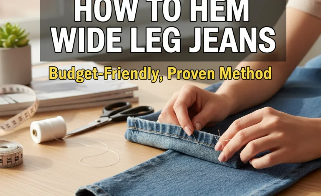 How to Hem Wide Leg Jeans: Budget-Friendly, Proven Method