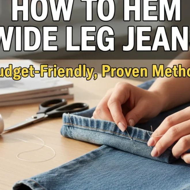 How to Hem Wide Leg Jeans: Budget-Friendly, Proven Method
