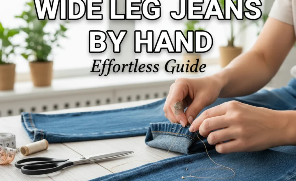How To Hem Wide Leg Jeans By Hand: Effortless Guide