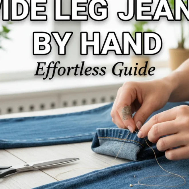How To Hem Wide Leg Jeans By Hand: Effortless Guide